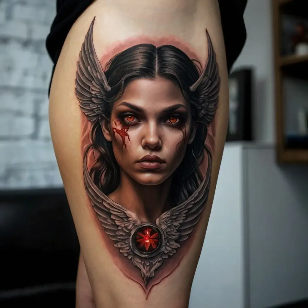 good and evil tattoos (40)