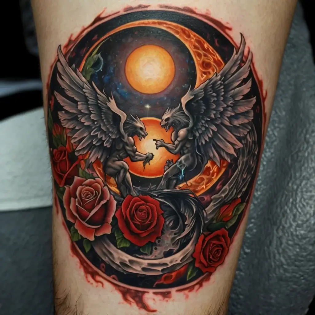 good and evil tattoos (44)