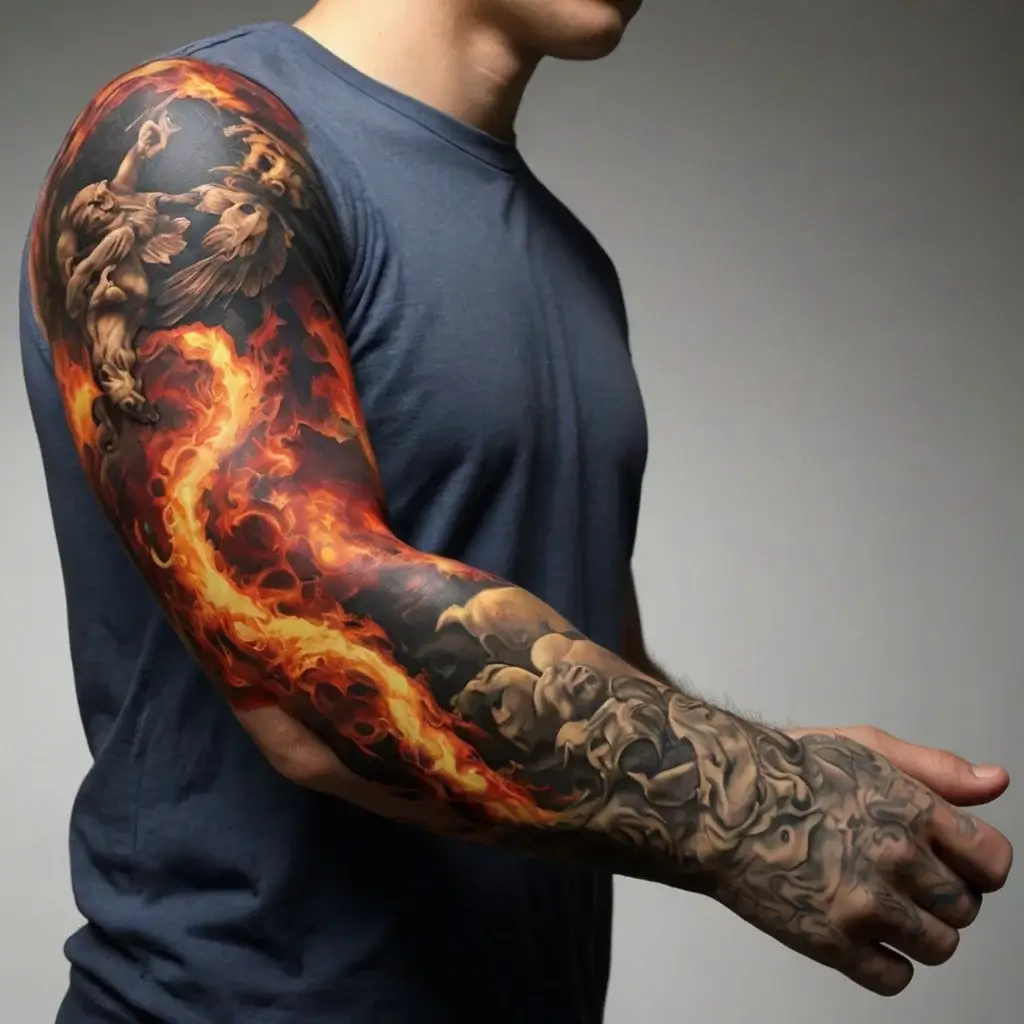 good and evil tattoos (46)