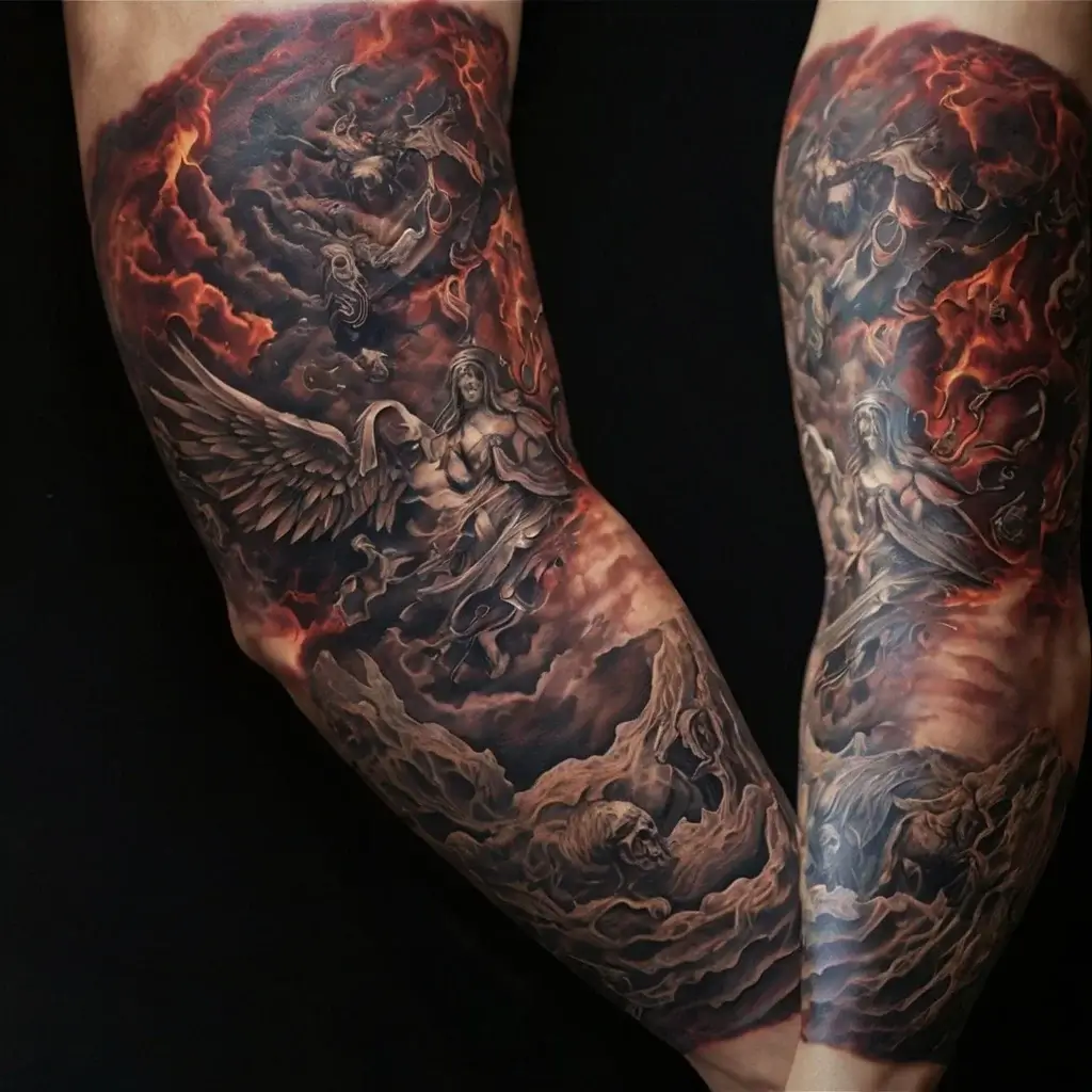 good and evil tattoos (47)