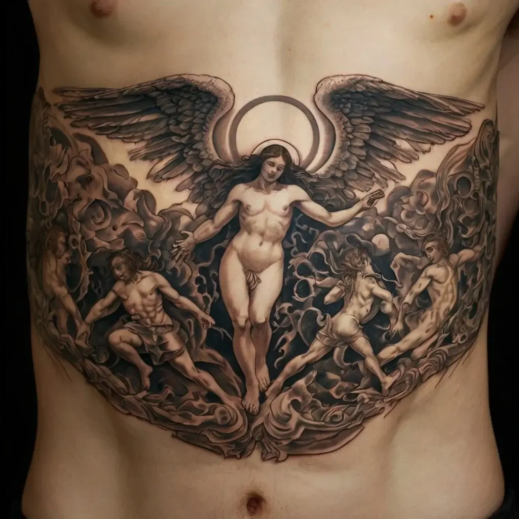 good and evil tattoos (7)