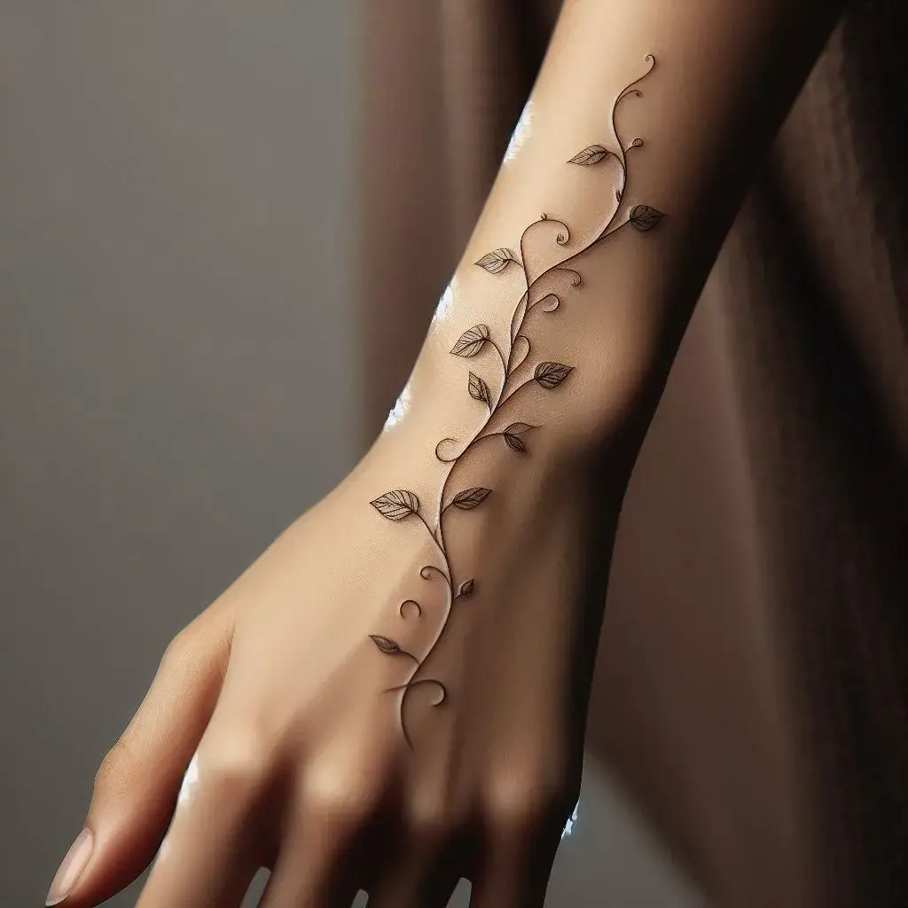 arm vine tattoos 