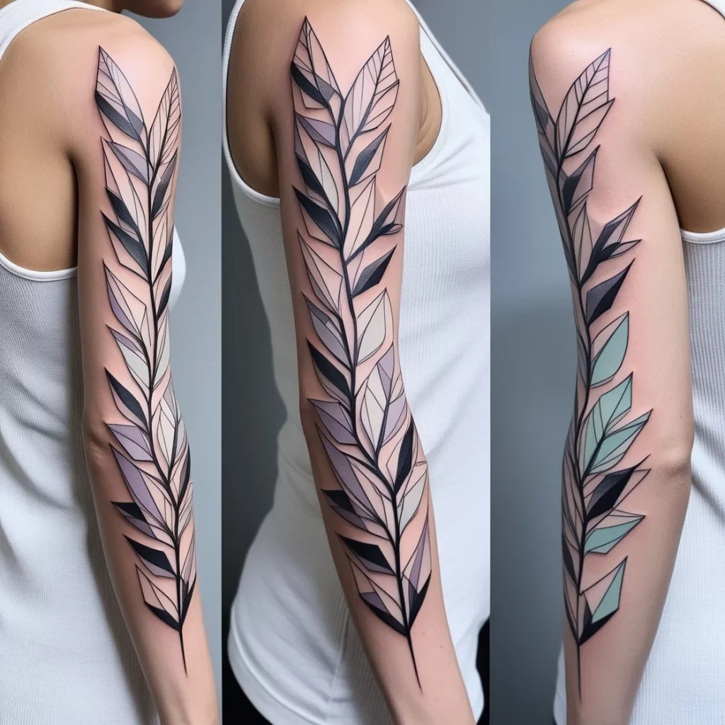 vine arm tattoos 11