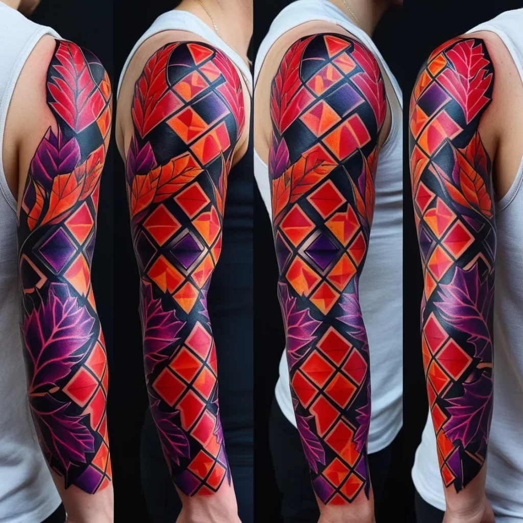 spherical vine arm tattoos 