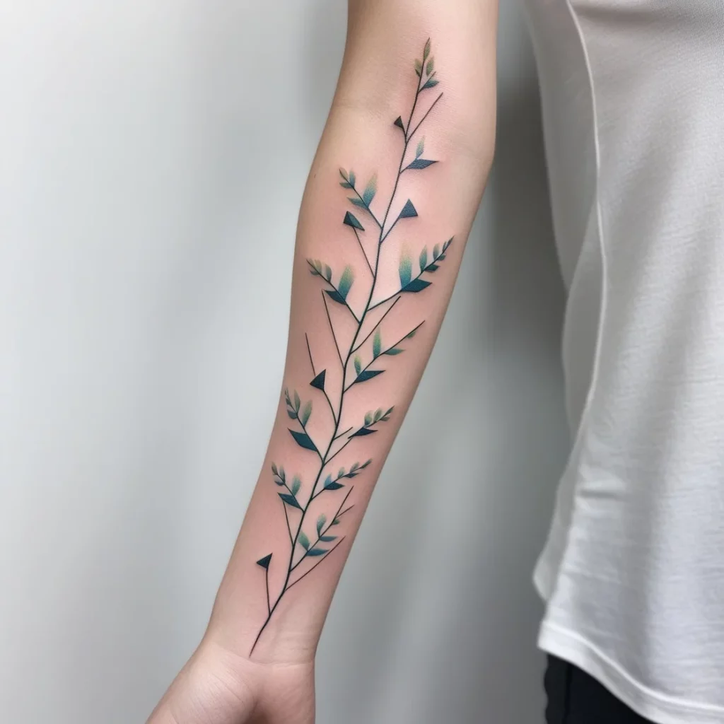 vine arm tattoos 17