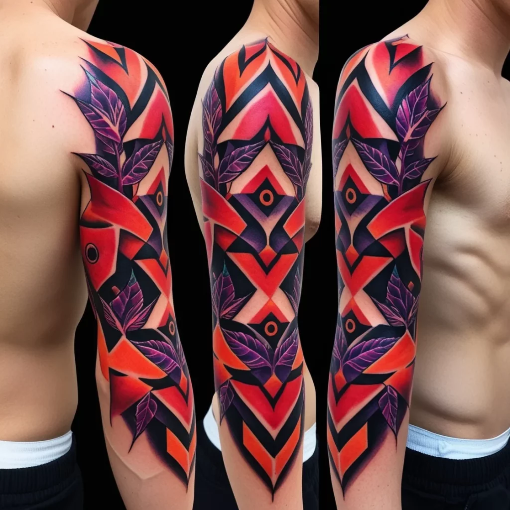 geometric vine tattoos 1