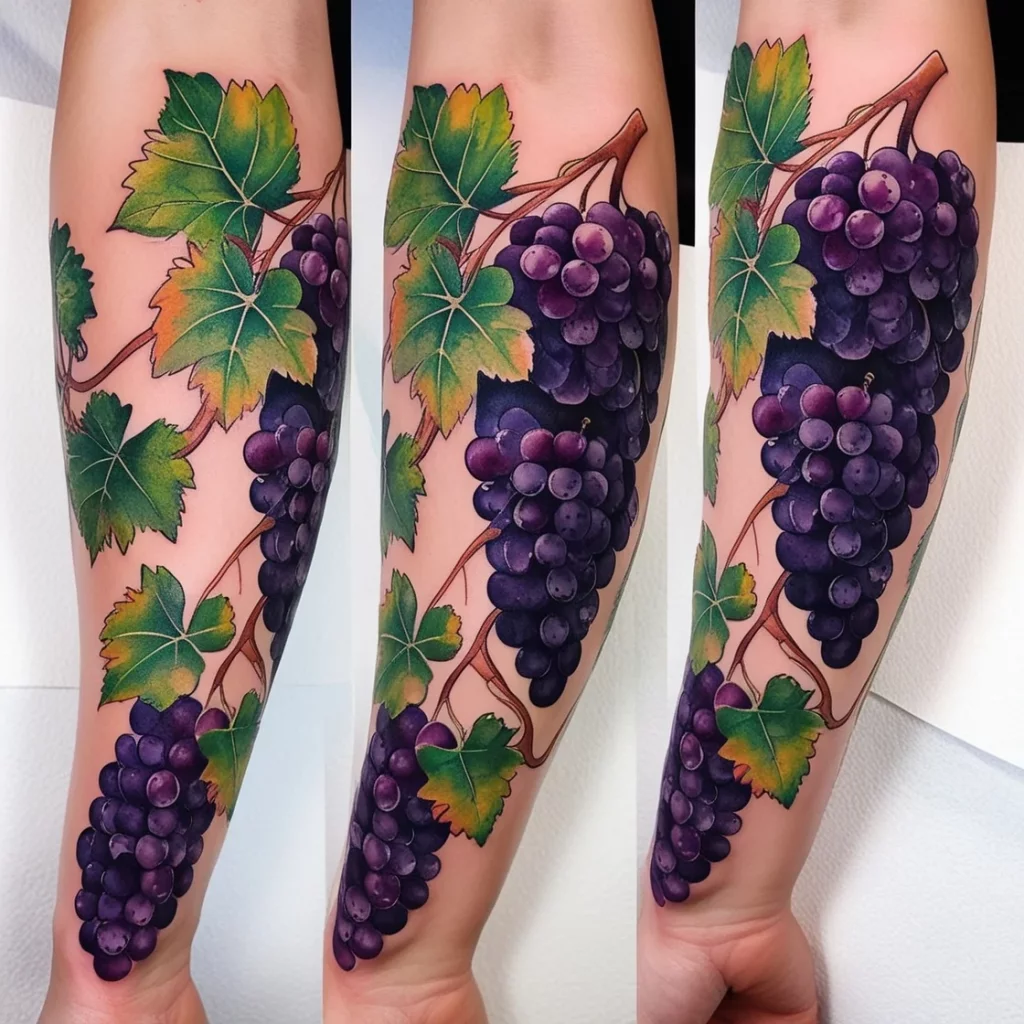 grape vine tattoos 