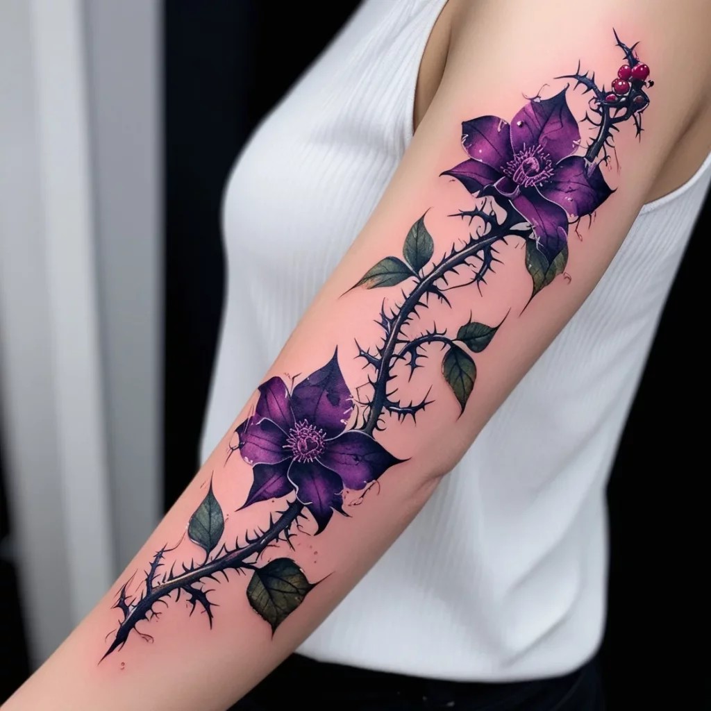 flower vine tattoos