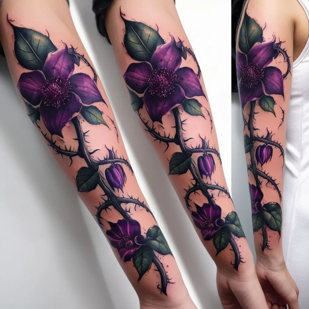 vine arm tattoos 12