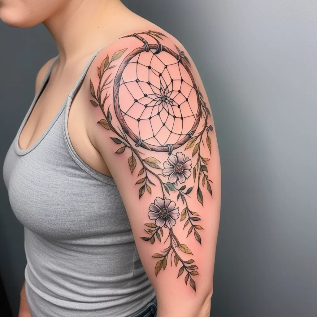 dreamcatcher vine tattoos 8