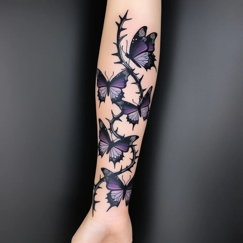 vine arm tattoos 16