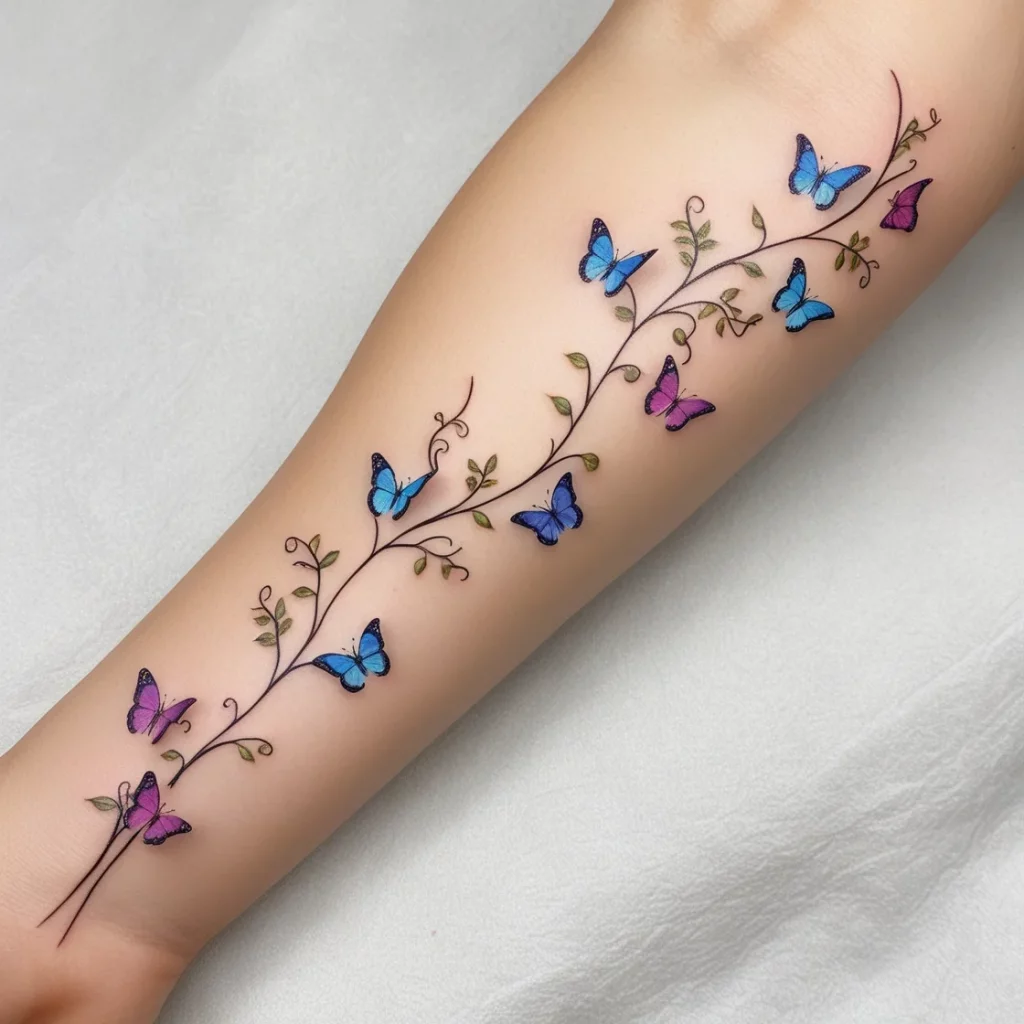 vine arm tattoos 8