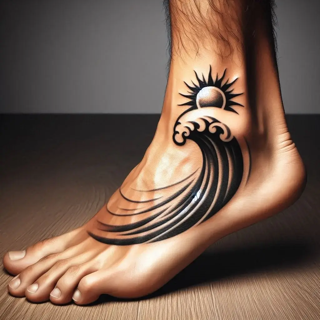 sun wave tattoos 2