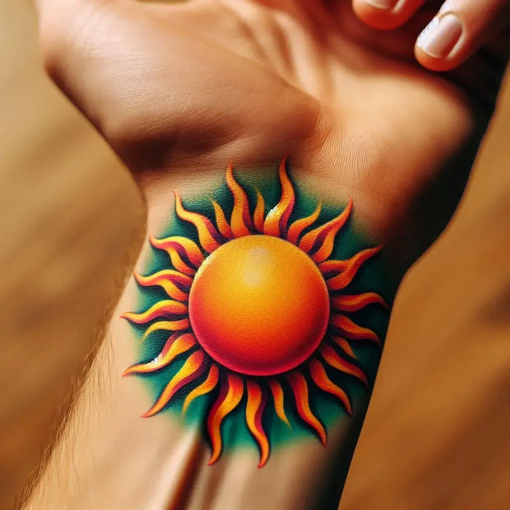 simple sun tattoos 8