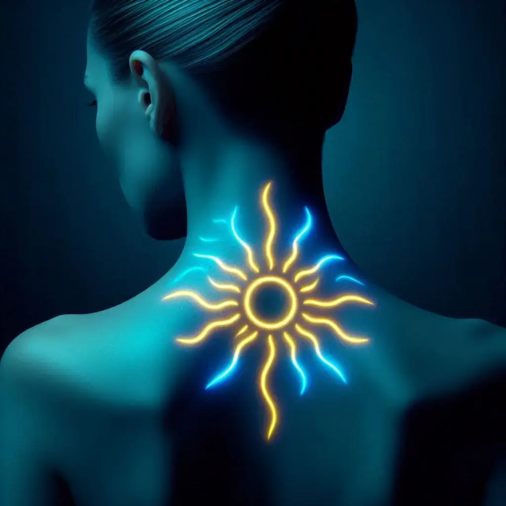 neon sun tattoos 0