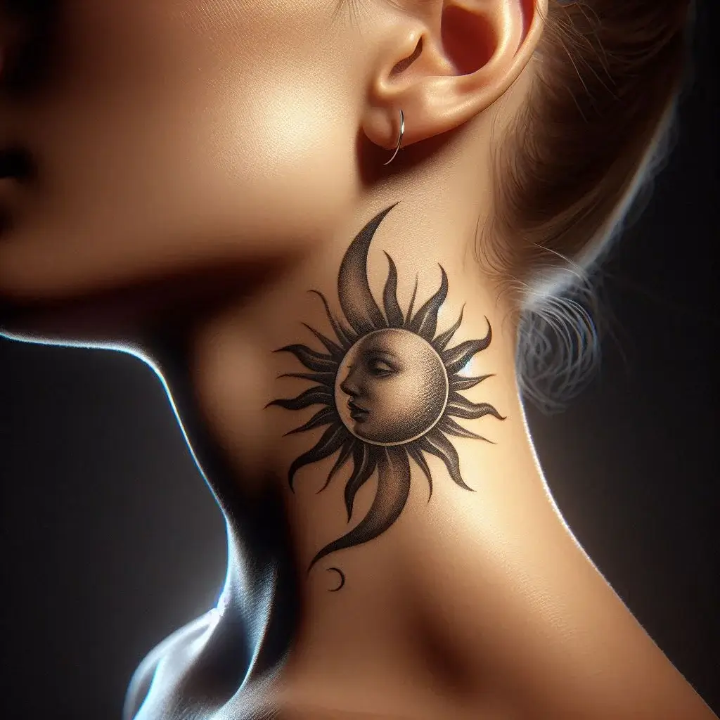 sun and moon tattoos 0