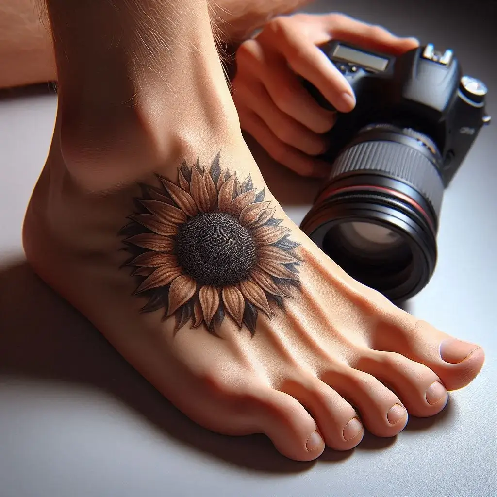 flower sun tattoos 7