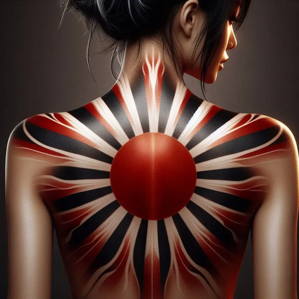 Japanese sun tattoo