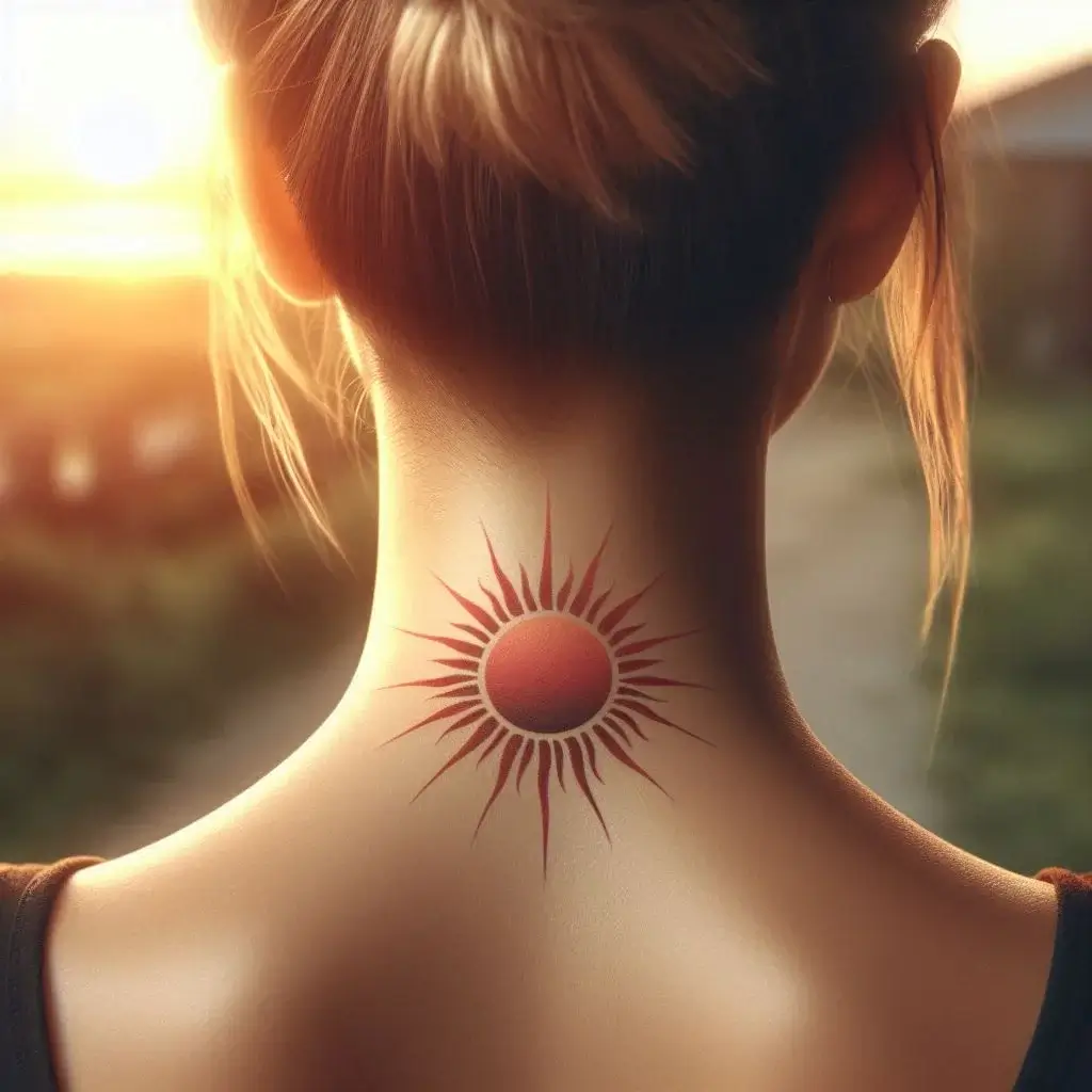 simple sun tattoos 3