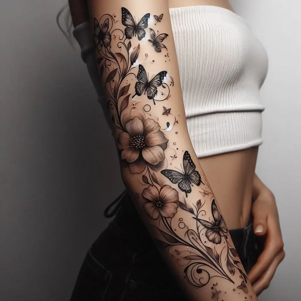 women forearm tattoos 17