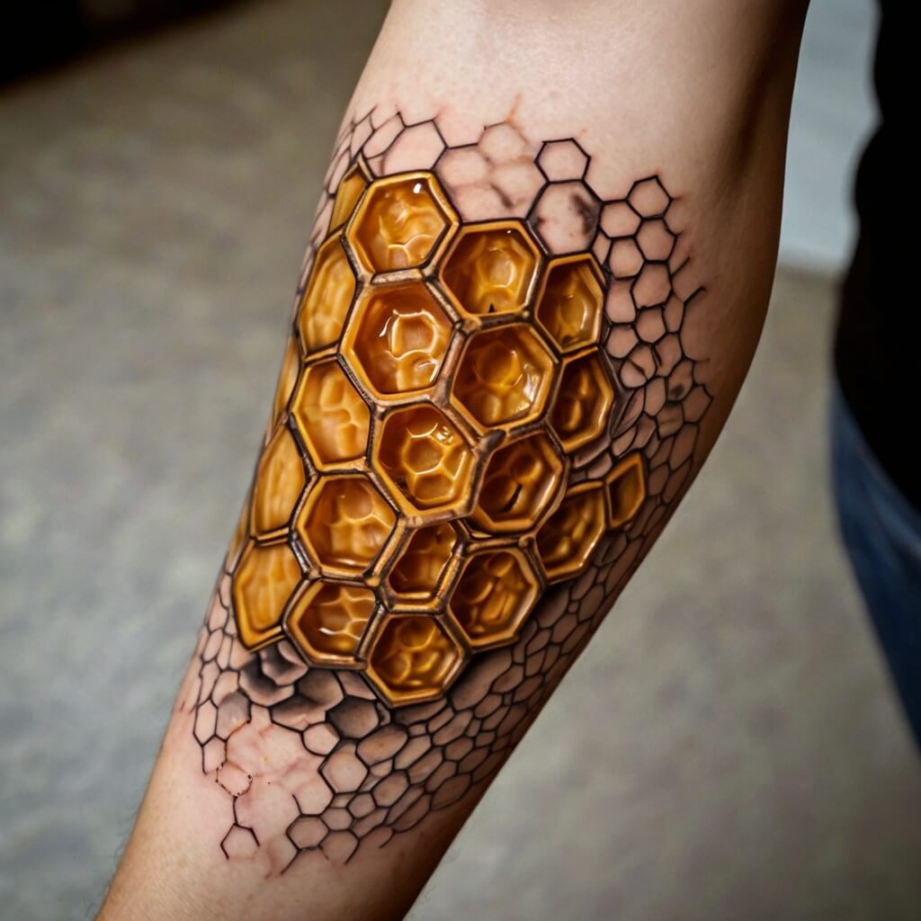 honeycomb tattoos (100)