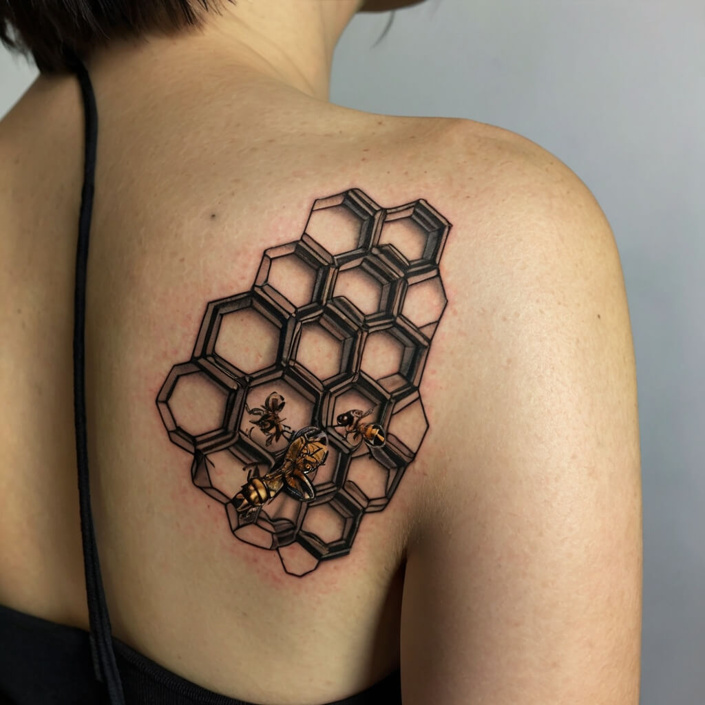 honeycomb tattoos (12)