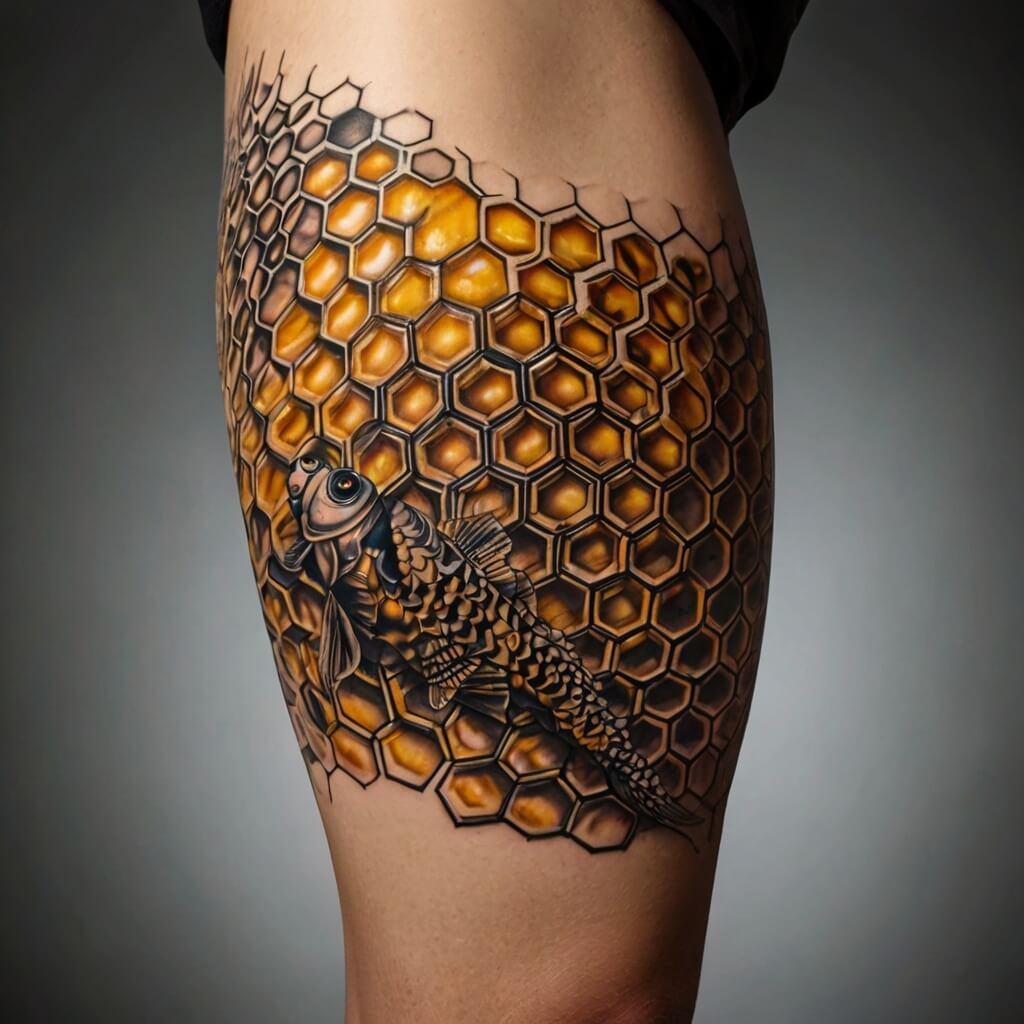 honeycomb tattoos (34)