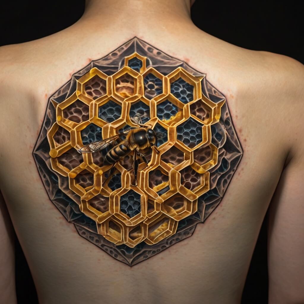 honeycomb tattoos (35)