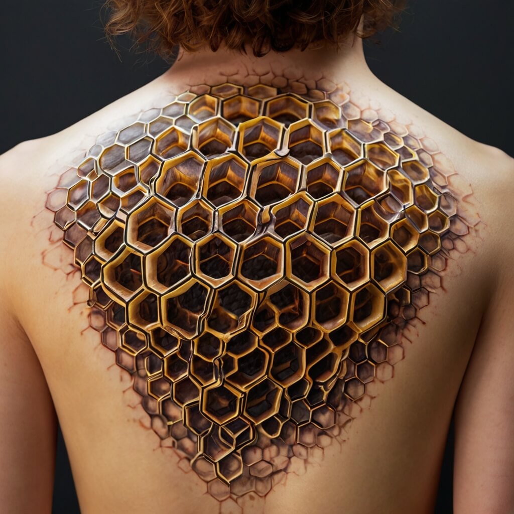 honeycomb tattoos (37)