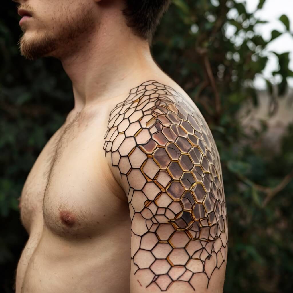 honeycomb tattoos (39)