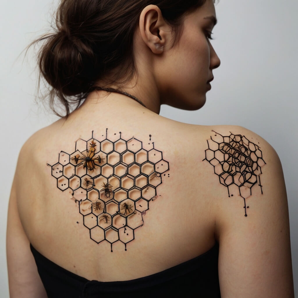 honeycomb tattoos (4)