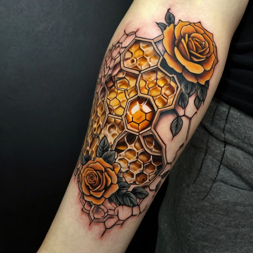 honeycomb tattoos (43)