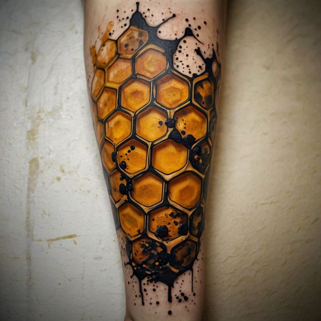 honeycomb tattoos (47)