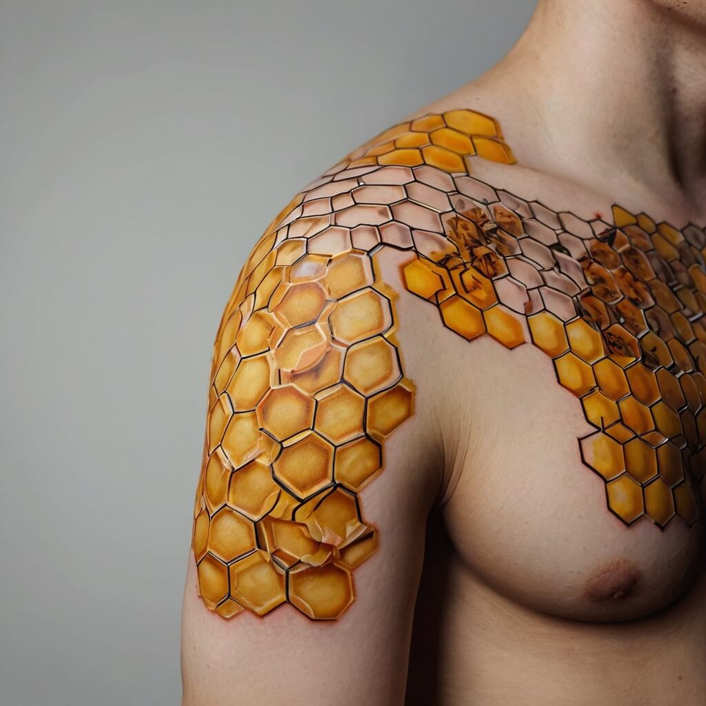 honeycomb tattoos (52)