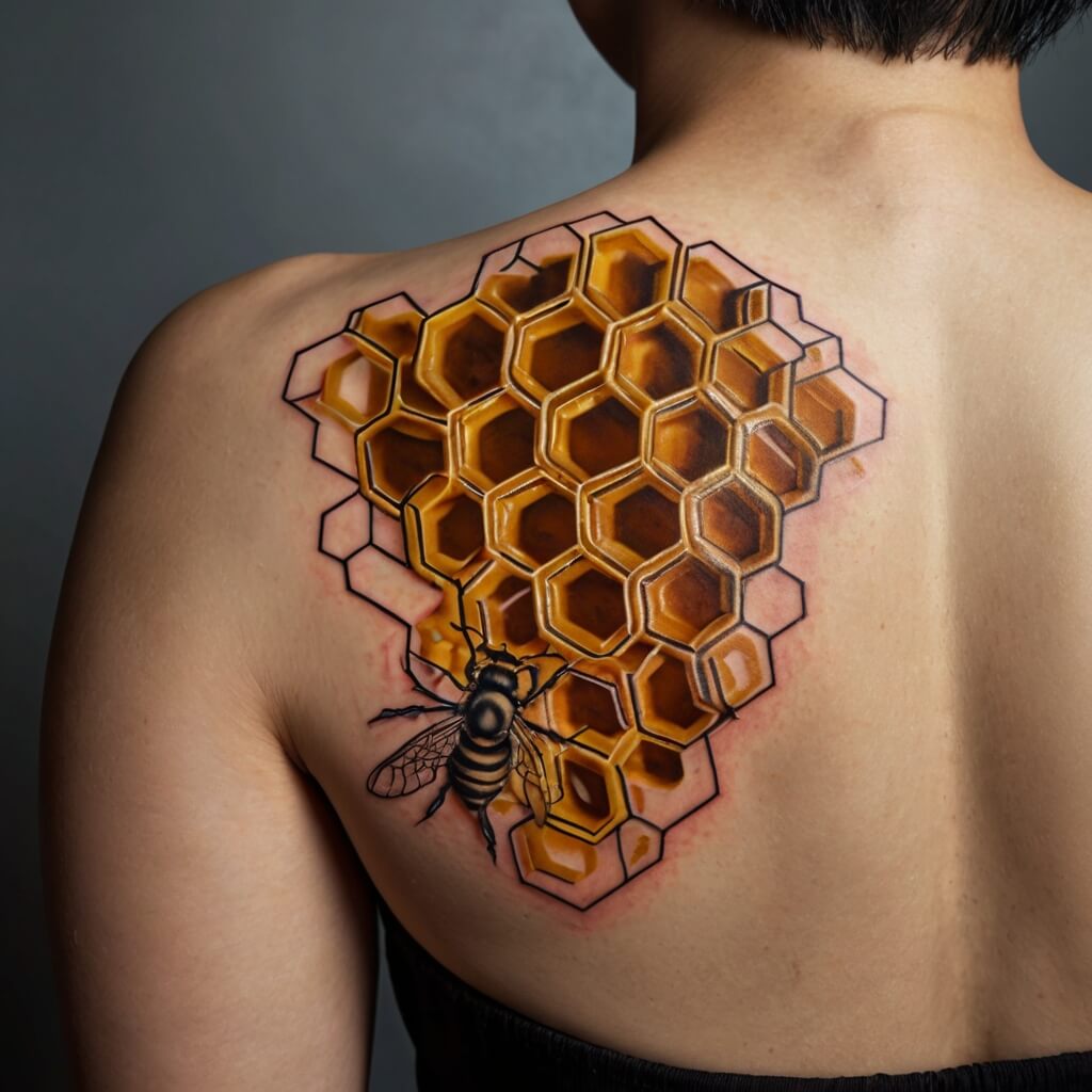 honeycomb tattoos (53)