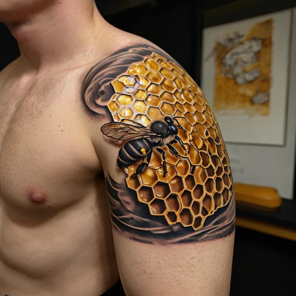 honeycomb tattoos (56)