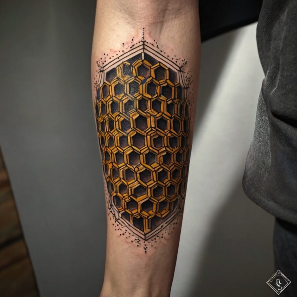 honeycomb tattoos (57)