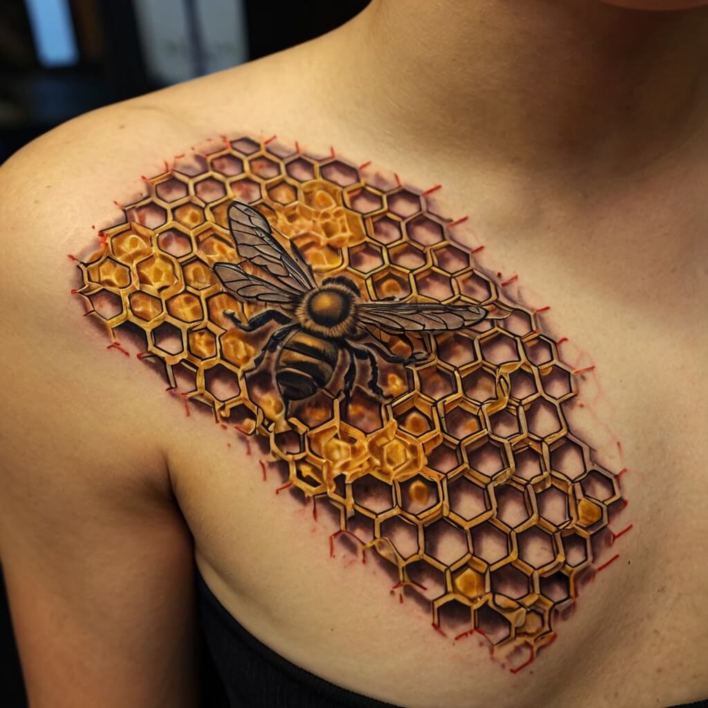 honeycomb tattoos (62)