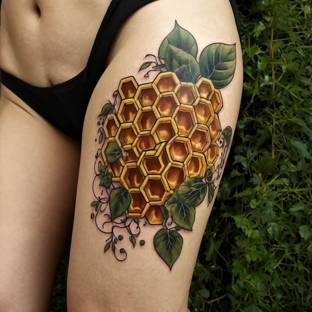 honeycomb tattoos (67)