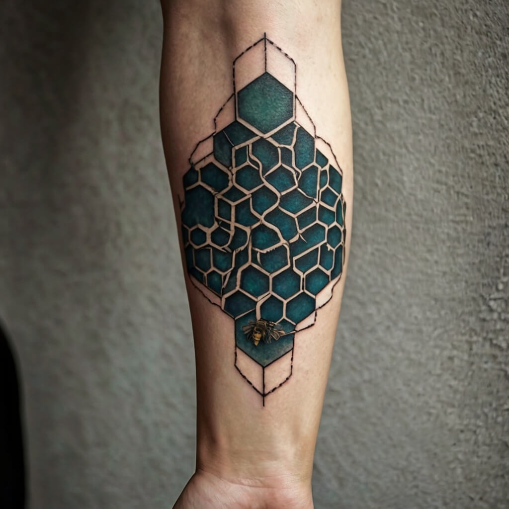 honeycomb tattoos (69)