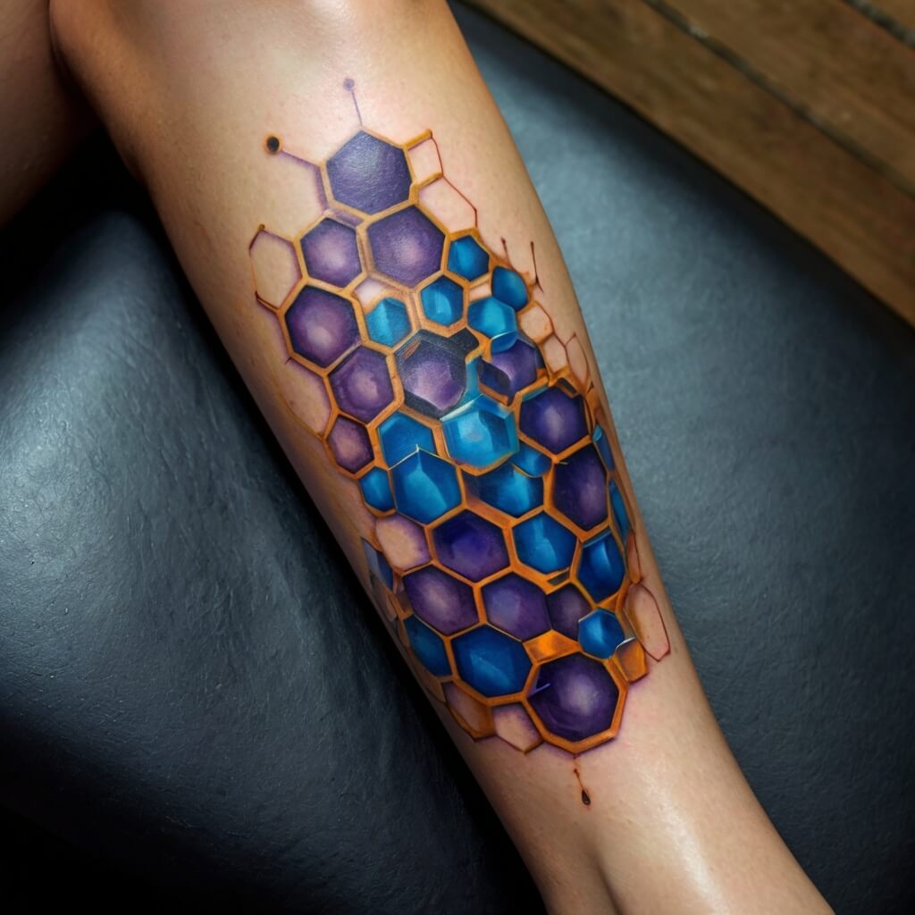 honeycomb tattoos (78)