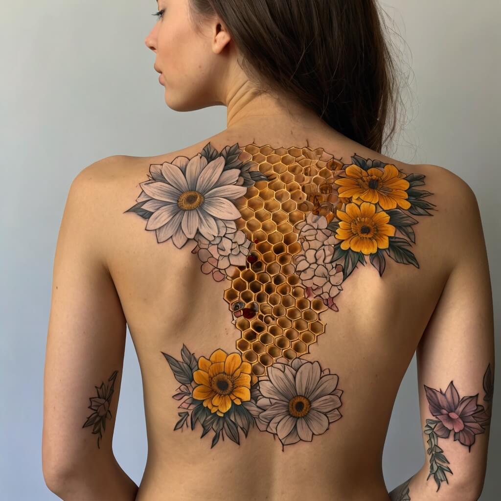 honeycomb tattoos (81)