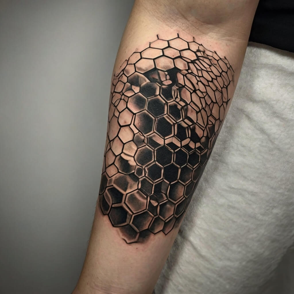 honeycomb tattoos (85)