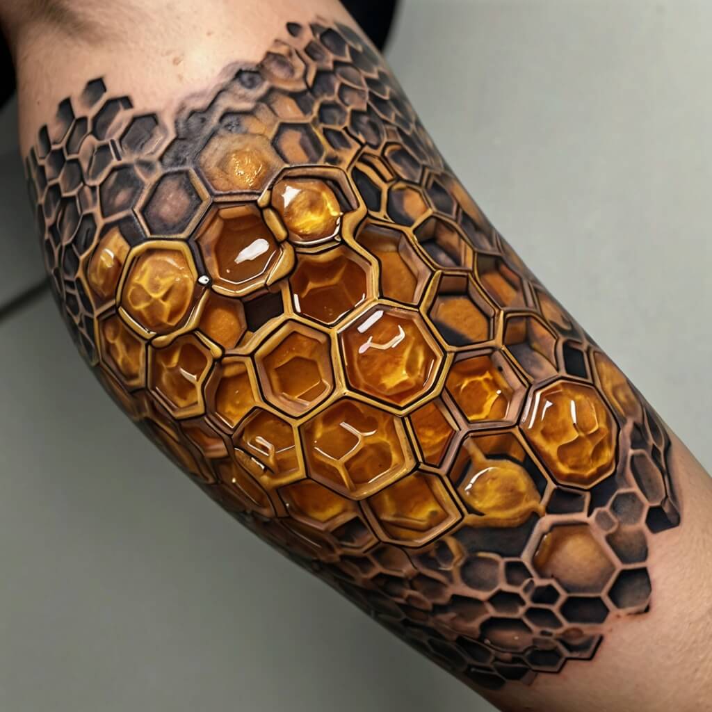 honeycomb tattoos (92)