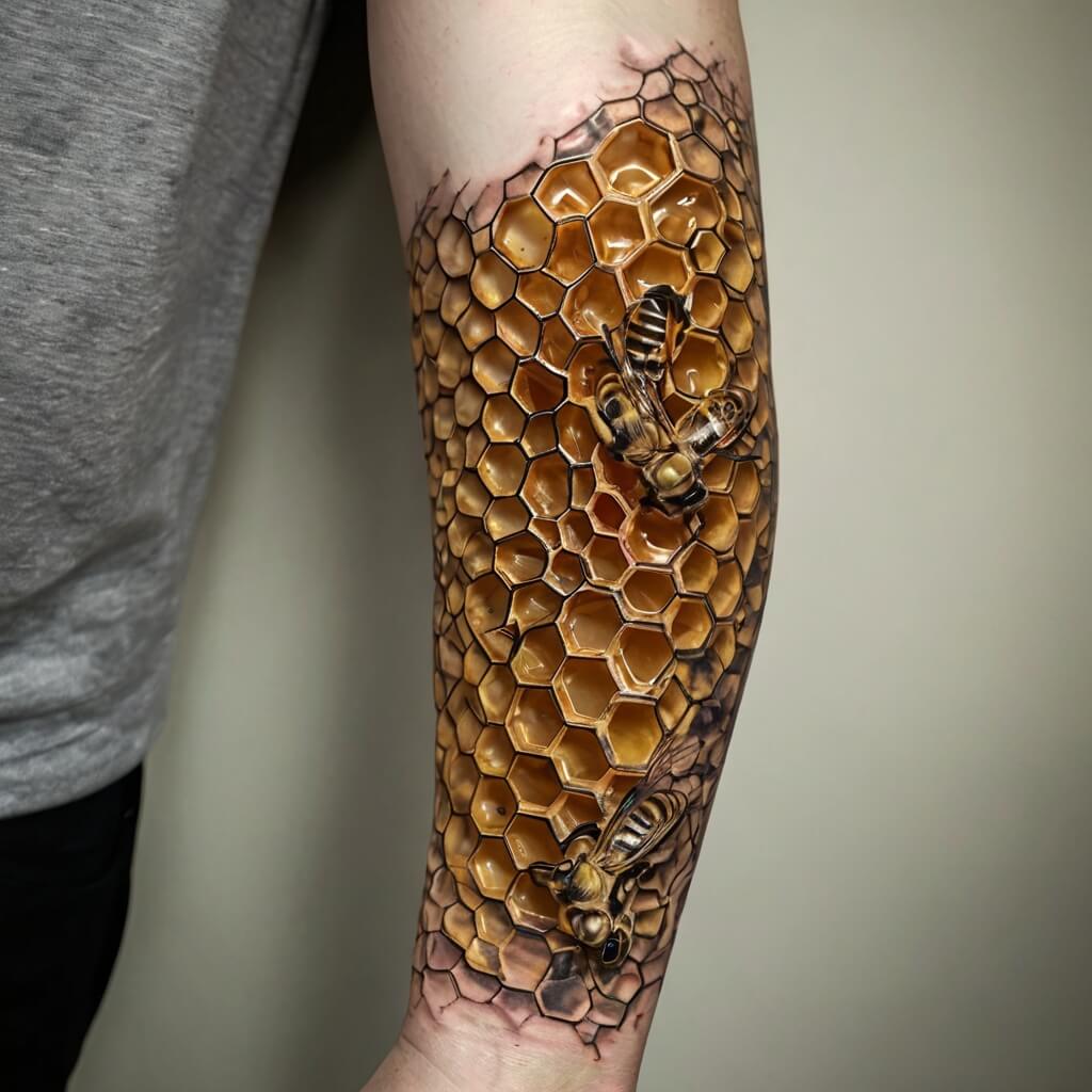 honeycomb tattoos (93)