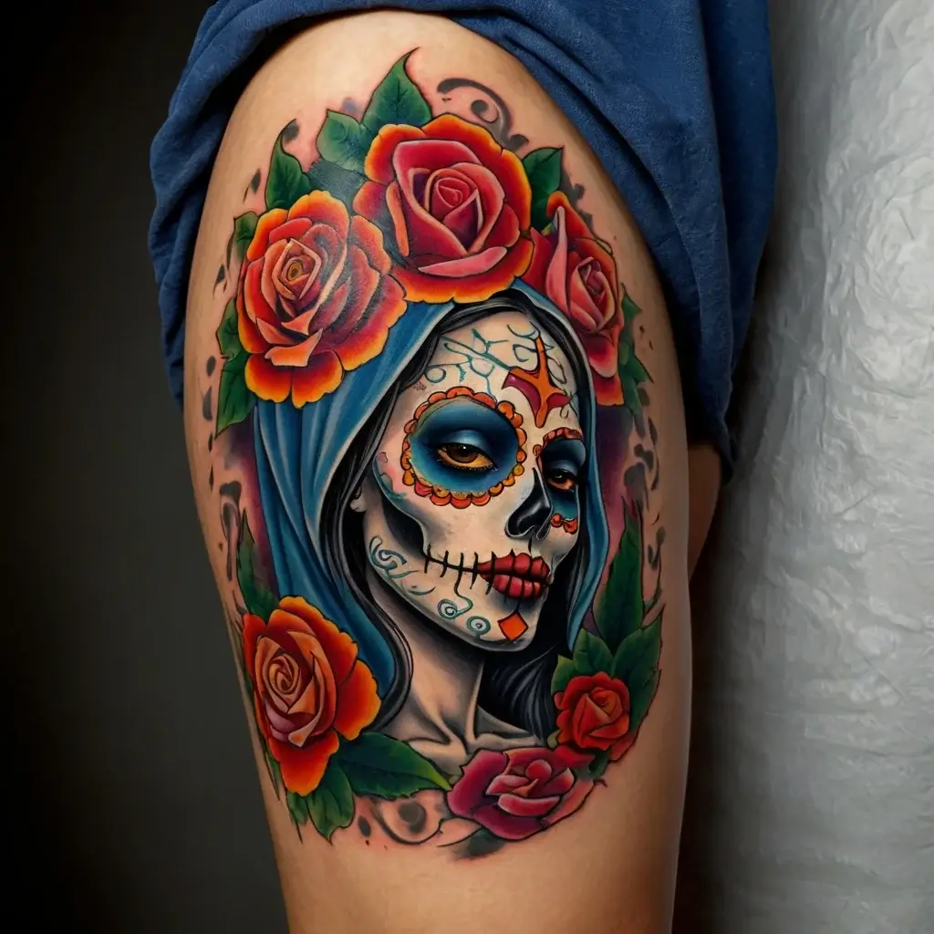 la santa muerte tattoos (17)