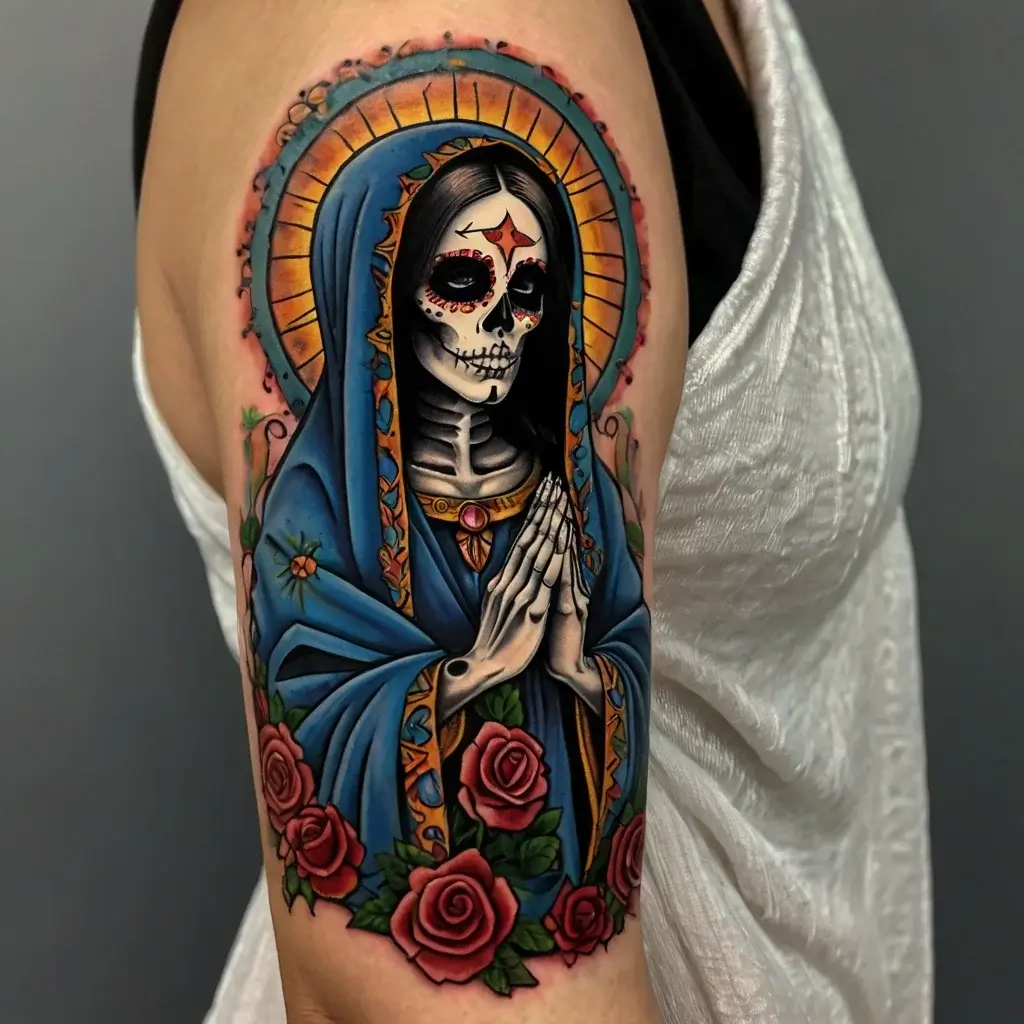 la santa muerte tattoos (33)