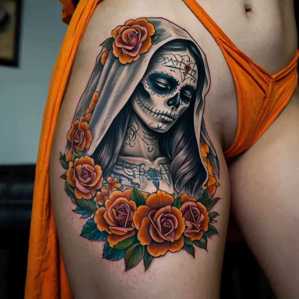 la santa muerte tattoos (41)