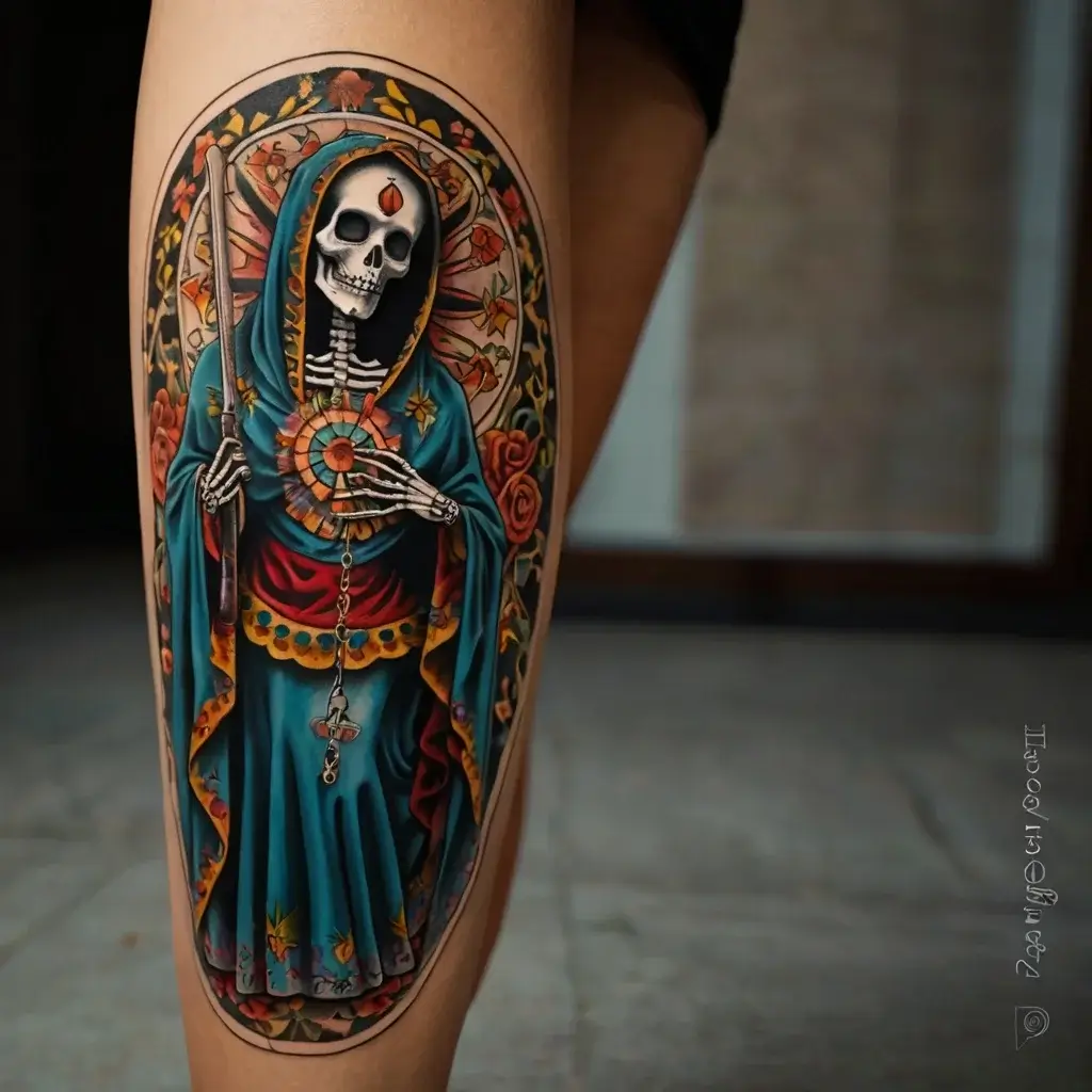 la santa muerte tattoos (42)