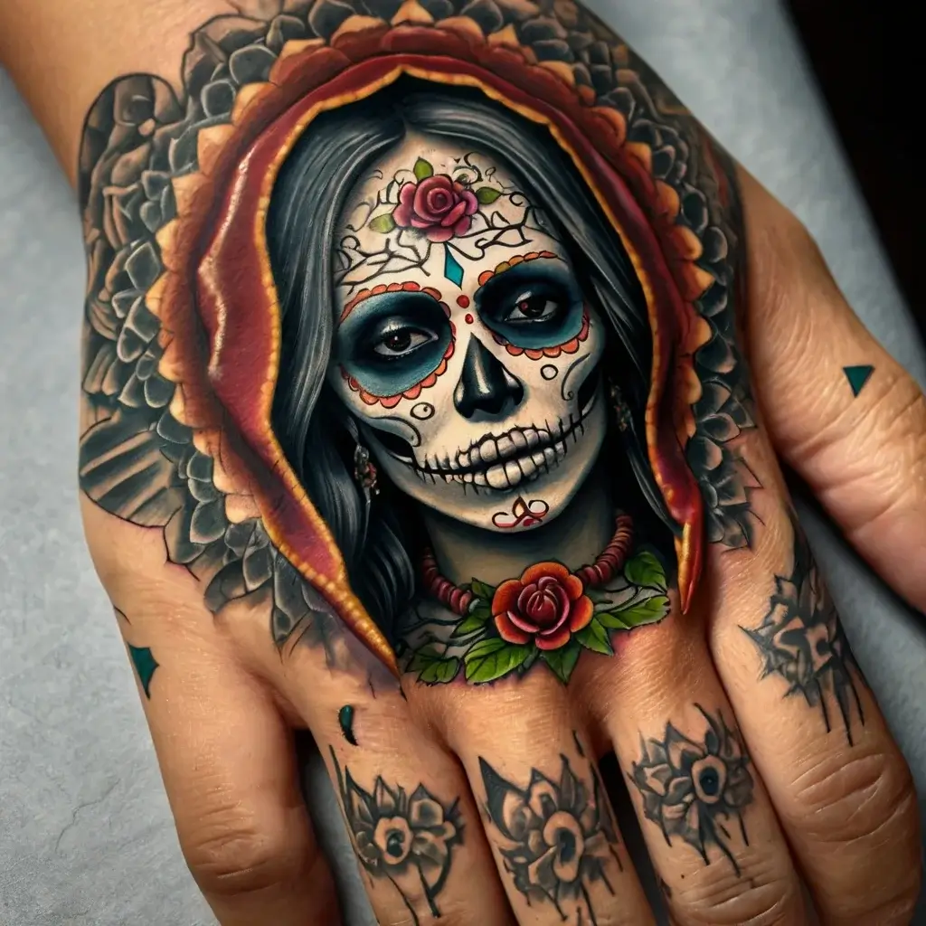 la santa muerte tattoos (44)